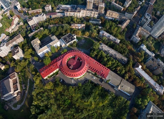 Вид на башню с воздуха